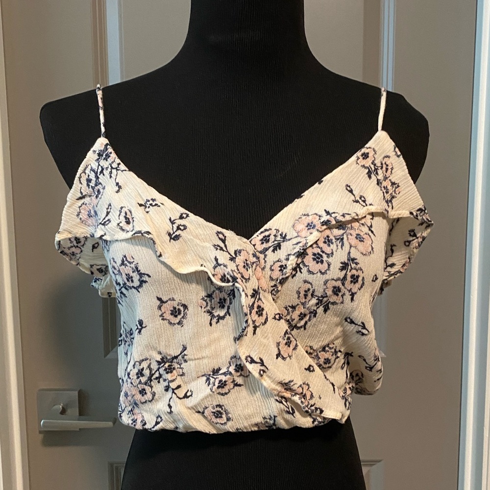 Cream crop top